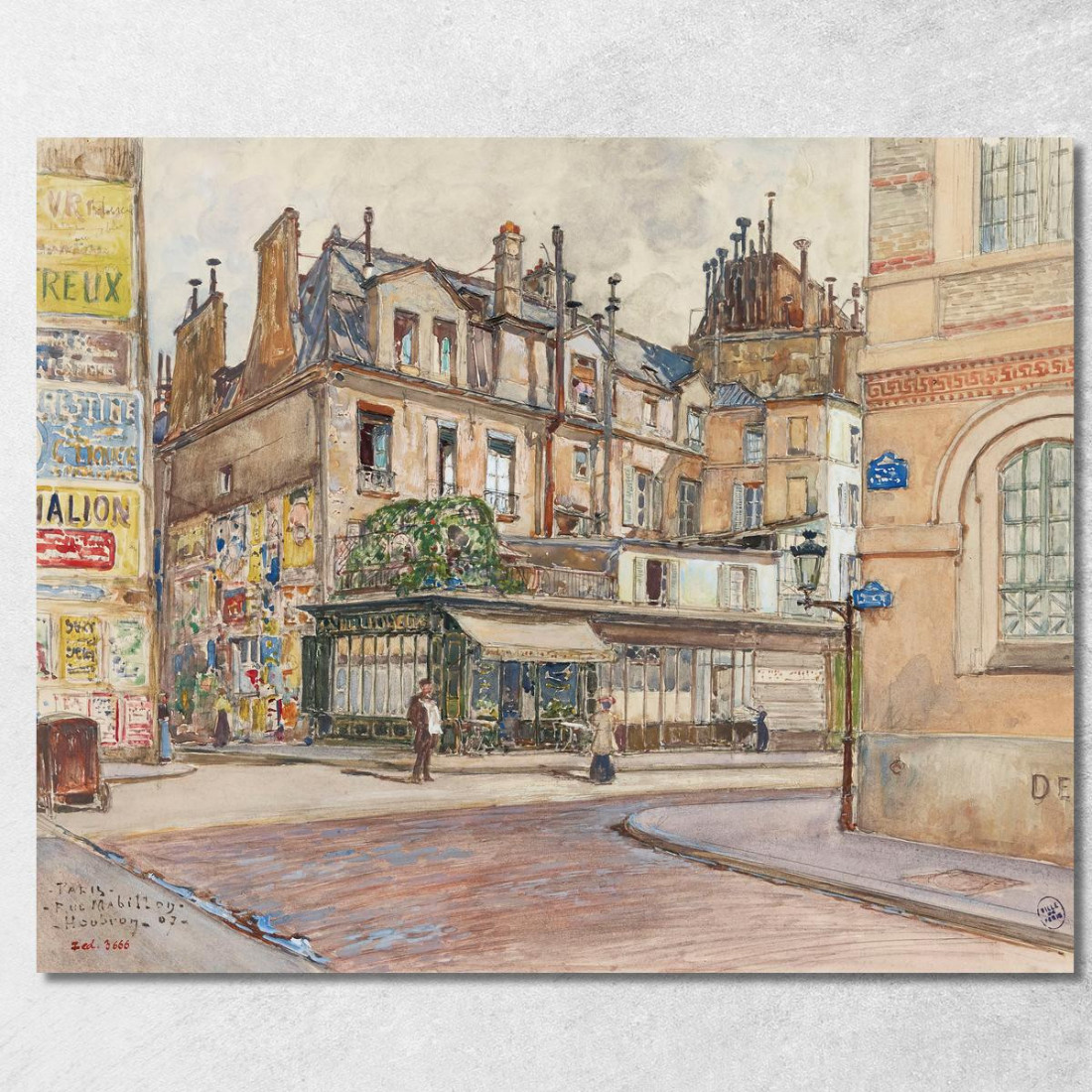 Angolo Tra Rue Mabillon E Rue Clément Nel 1907 5° E 6° Arrondissement Frédéric Houbron fhb3 quadro stampato su tela Angolo Tra Rue Mabillon E Rue Clément Nel 1907 5° E 6° Arrondissement Frédéric Houbron fhb3 quadro stampato su tela