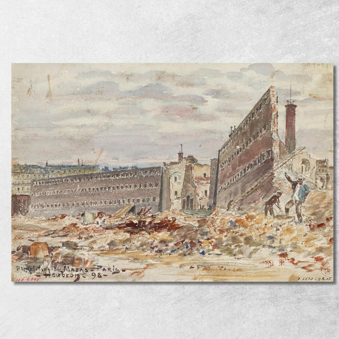 Demolizione Della Prigione Mazas 23-25 Boulevard Diderot (Precedentemente Boulevard Mazas) Frédéric Houbron fhb5 quadro stampat Demolizione Della Prigione Mazas 23-25 Boulevard Diderot (Precedentemente Boulevard Mazas) Frédéric Houbron fhb5 quadro stampat