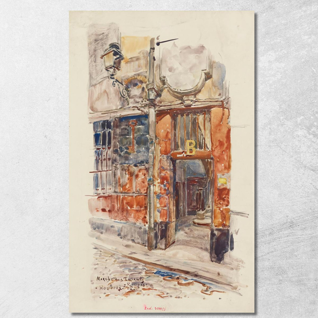 Ingresso Scala B Del Marché Des Enfants-Rouges Nel 1907 3° Arrondissement Frédéric Houbron fhb8 quadro stampato su tela Ingresso Scala B Del Marché Des Enfants-Rouges Nel 1907 3° Arrondissement Frédéric Houbron fhb8 quadro stampato su tela