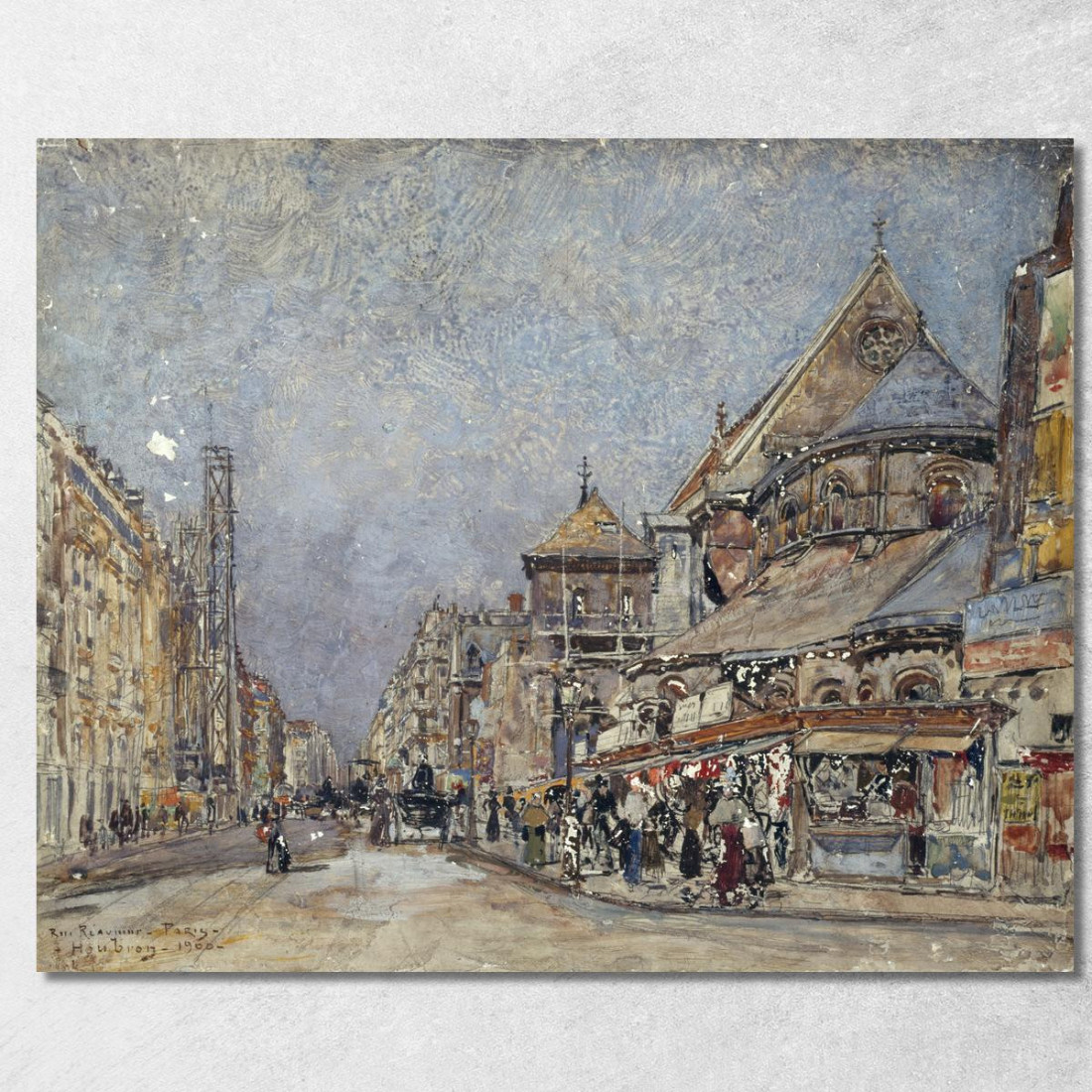 Rue Réaumur E L'Abside Della Chiesa Saint-Martin-Des-Champs Frédéric Houbron fhb15 quadro stampato su tela Rue Réaumur E L'Abside Della Chiesa Saint-Martin-Des-Champs Frédéric Houbron fhb15 quadro stampato su tela