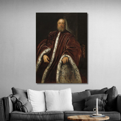 Un Procuratore Di San Marco Jacopo Tintoretto jtn1 quadro stampato su tela