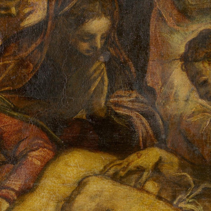 Compianto Sul Cristo Morto Jacopo Tintoretto jtn8 quadro stampato su tela