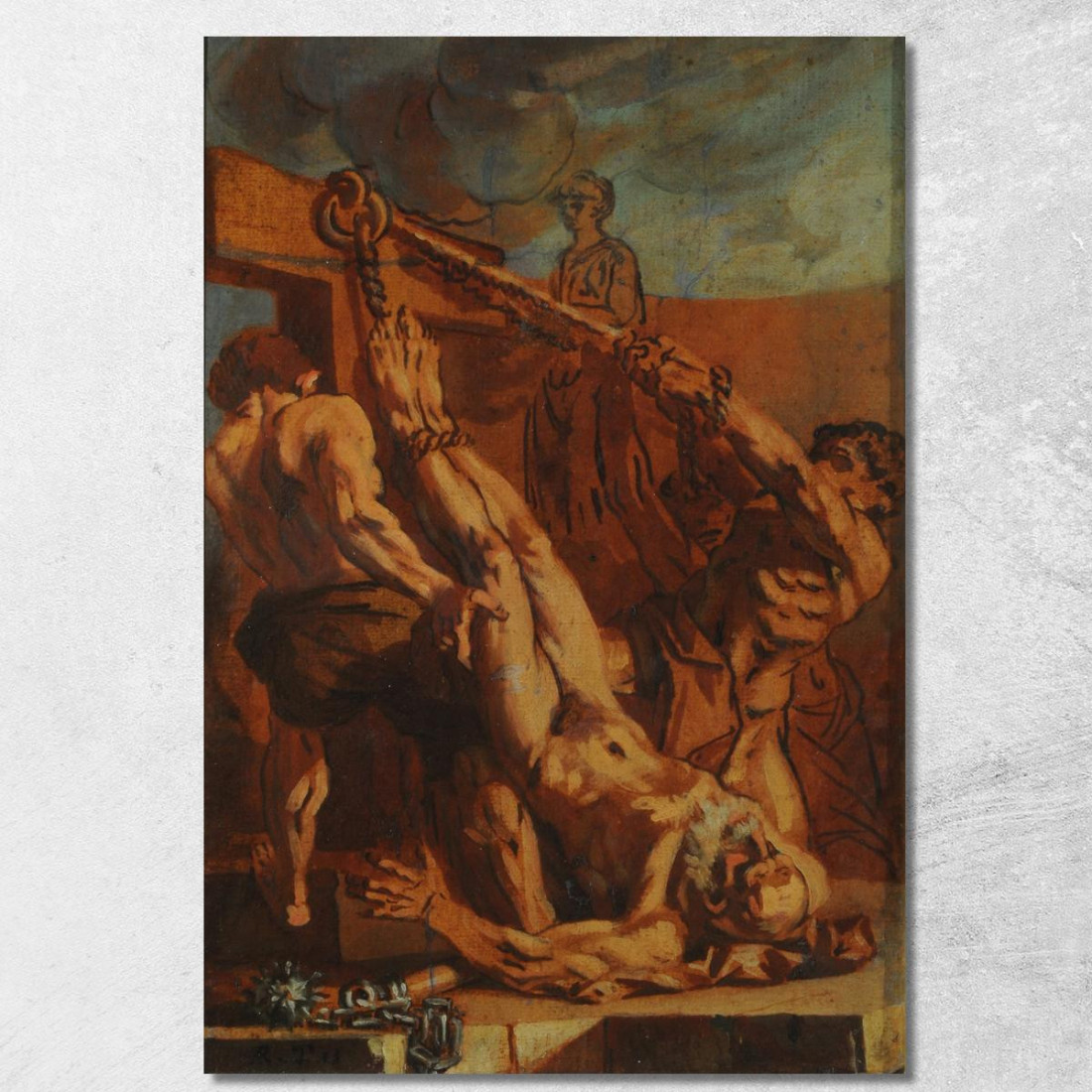 Martirio Di San Pietro Jacopo Tintoretto jtn11 quadro stampato su tela Martirio Di San Pietro Jacopo Tintoretto jtn11 quadro stampato su tela