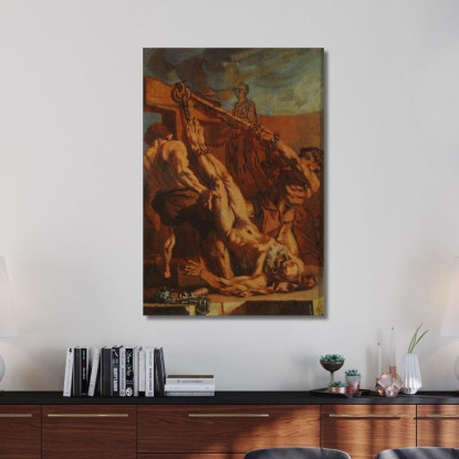 Martirio Di San Pietro Jacopo Tintoretto jtn11 quadro stampato su tela