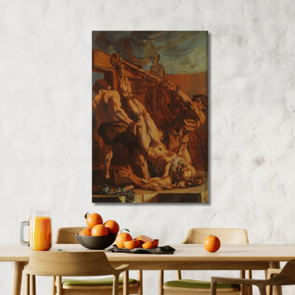 Martirio Di San Pietro Jacopo Tintoretto jtn11 quadro stampato su tela