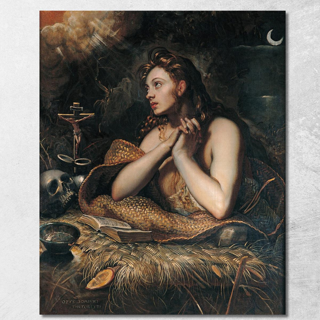 Maddalena Penitente Jacopo Tintoretto jtn15 quadro stampato su tela
