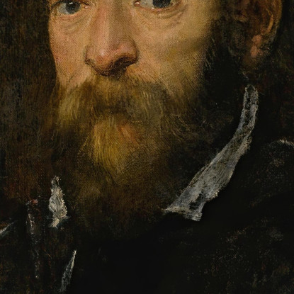 Ritratto Di Un Uomo Barbuto Possibilmente Il Principe Antonio Di Santacroce Di Roma Jacopo Tintoretto jtn17 quadro stampato su