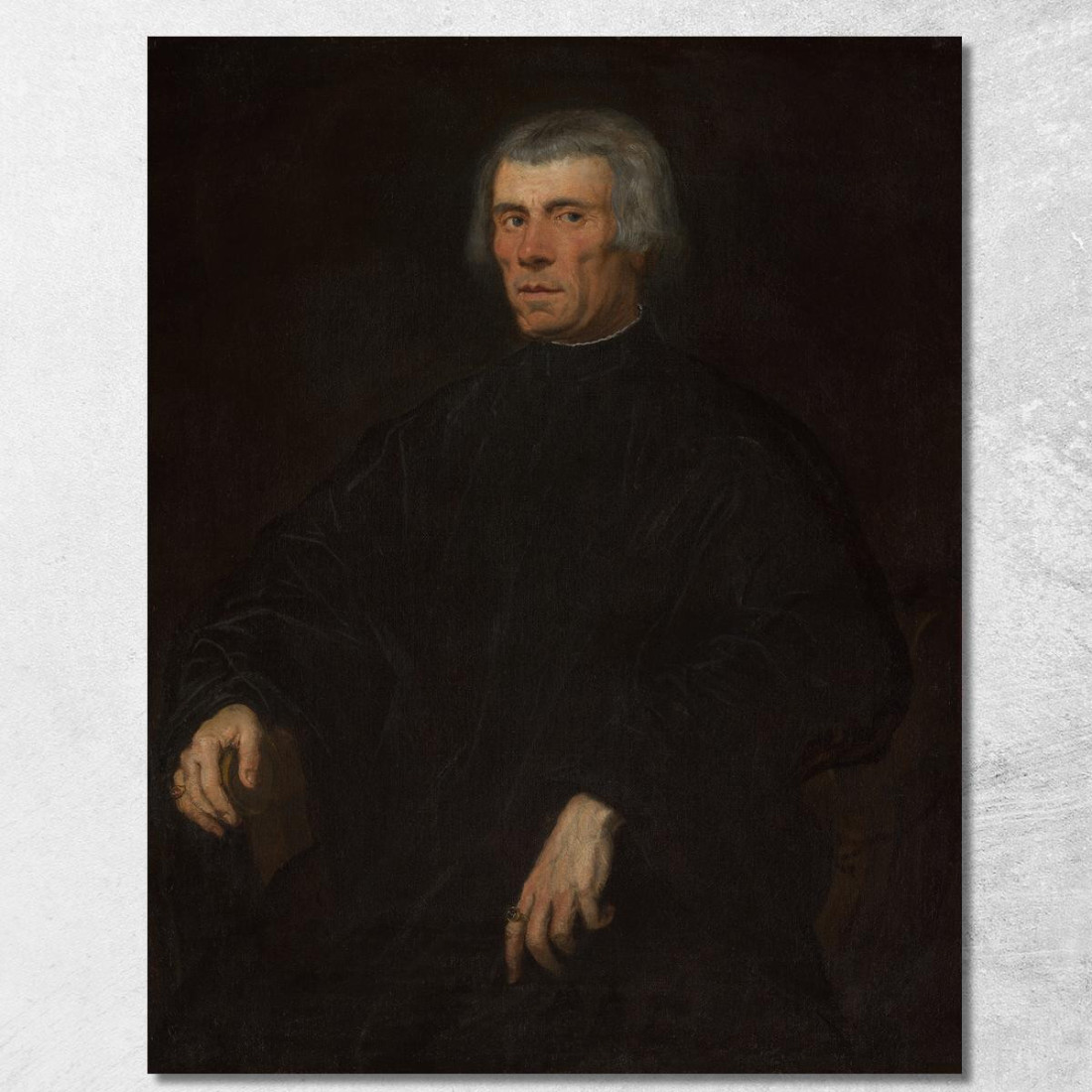 Ritratto Di Un Uomo Jacopo Tintoretto jtn23 quadro stampato su tela Ritratto Di Un Uomo Jacopo Tintoretto jtn23 quadro stampato su tela