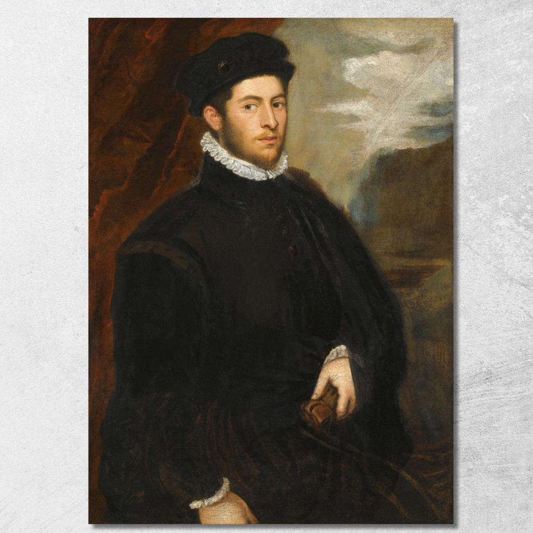 Ritratto Di Un Nobiluomo Jacopo Tintoretto jtn24 quadro stampato su tela Ritratto Di Un Nobiluomo Jacopo Tintoretto jtn24 quadro stampato su tela