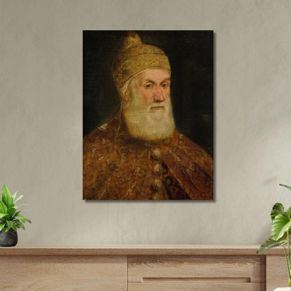 Ritratto Del Doge Girolamo Priuli Jacopo Tintoretto jtn28 quadro stampato su tela