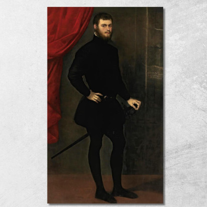 Ritratto Di Niccolò Doria Jacopo Tintoretto jtn30 quadro stampato su tela
