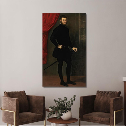 Ritratto Di Niccolò Doria Jacopo Tintoretto jtn30 quadro stampato su tela