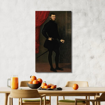Ritratto Di Niccolò Doria Jacopo Tintoretto jtn30 quadro stampato su tela