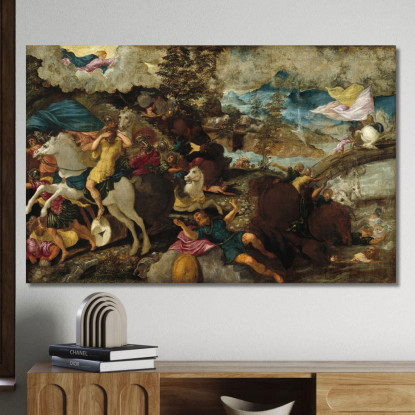La Conversione Di San Paolo Jacopo Tintoretto jtn38 quadro stampato su tela
