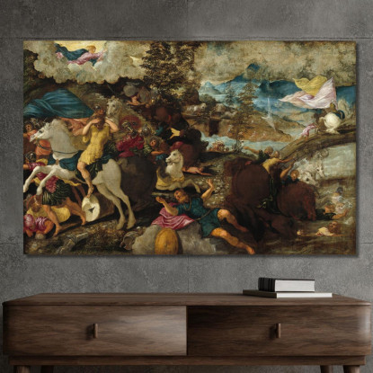 La Conversione Di San Paolo Jacopo Tintoretto jtn38 quadro stampato su tela