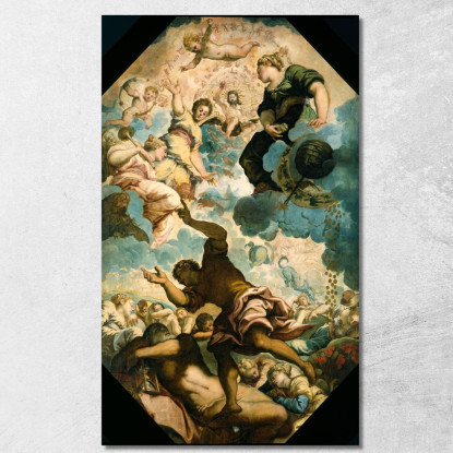 I Sogni Degli Uomini Jacopo Tintoretto jtn39 quadro stampato su tela