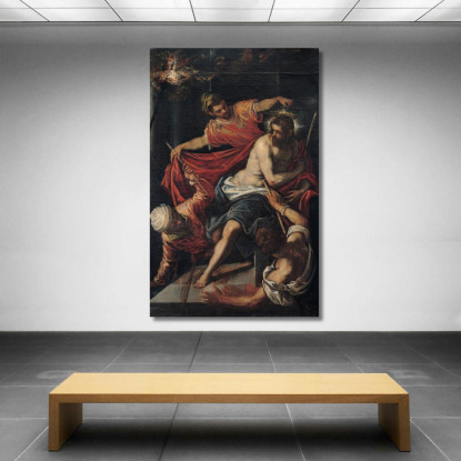 La Flagellazione Jacopo Tintoretto jtn41 quadro stampato su tela