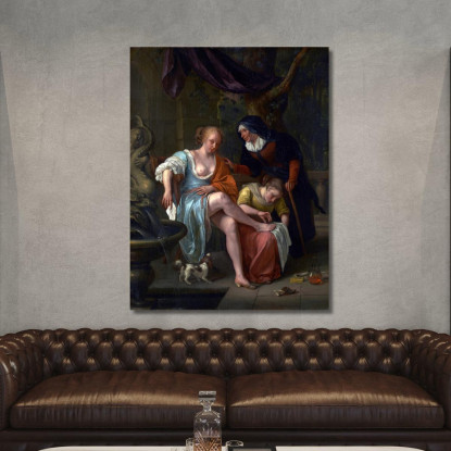 Betsabea Dopo Il Bagno Jan Steen jsn18 quadro stampato su tela