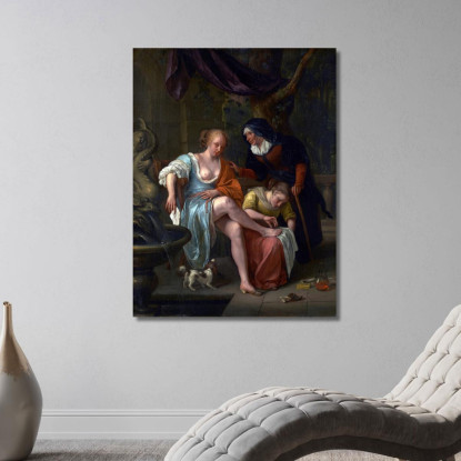Betsabea Dopo Il Bagno Jan Steen jsn18 quadro stampato su tela