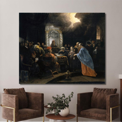 Cristo Tra I Dottori Jan Steen jsn22 quadro stampato su tela