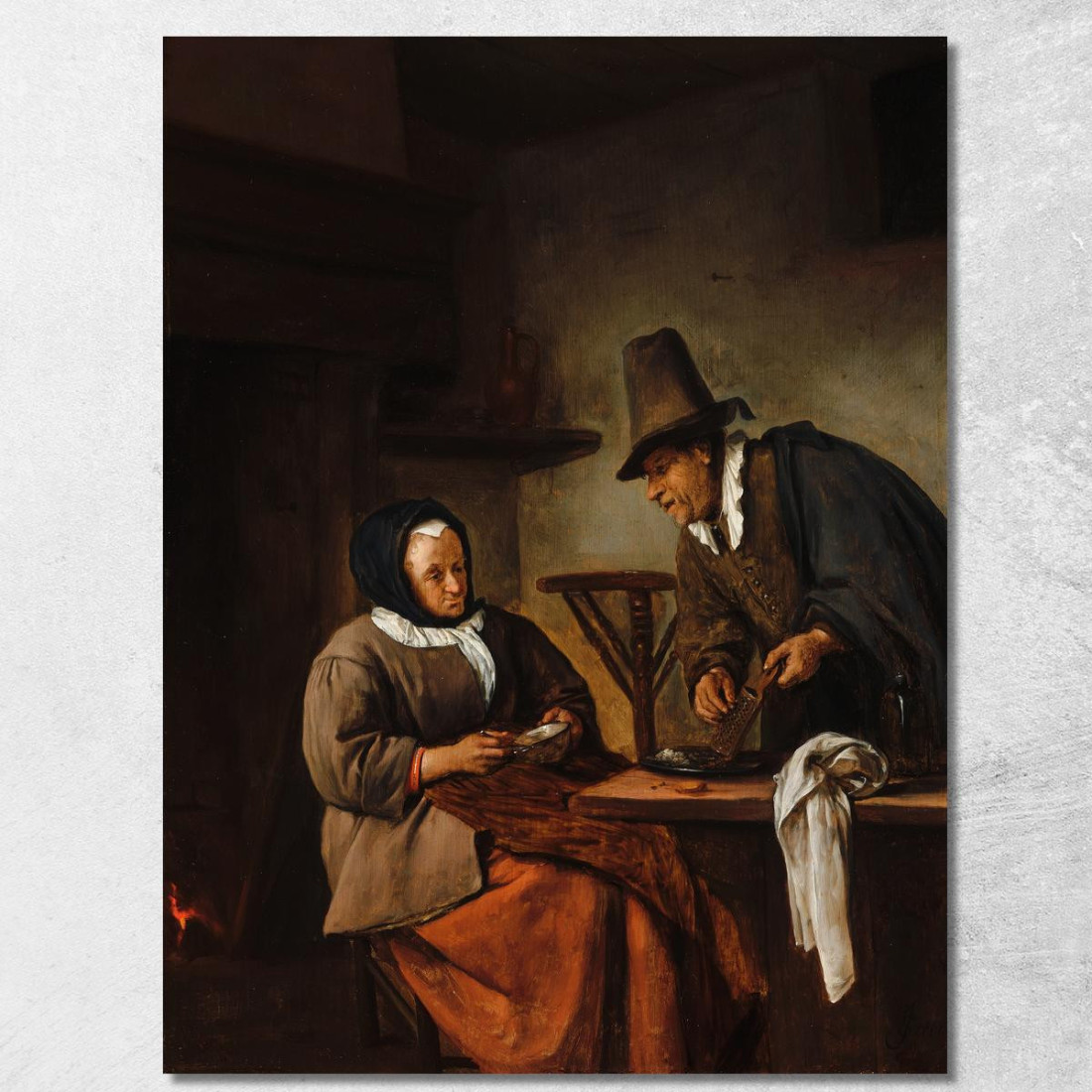 I Produttori Di Culla Jan Steen jsn54 quadro stampato su tela I Produttori Di Culla Jan Steen jsn54 quadro stampato su tela