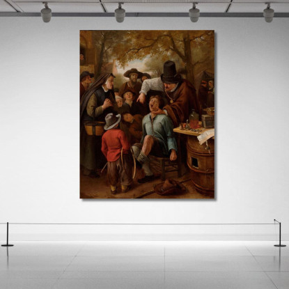 L'Estrazione Del Dente Jan Steen jsn78 quadro stampato su tela