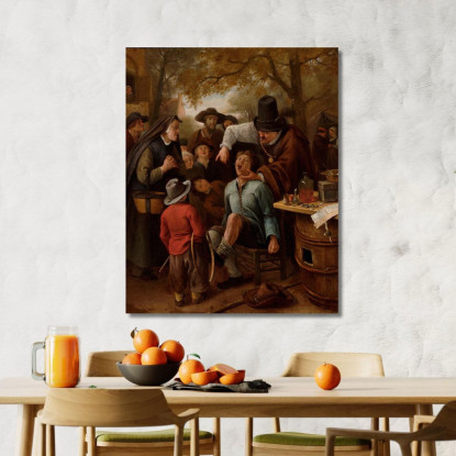 L'Estrazione Del Dente Jan Steen jsn78 quadro stampato su tela