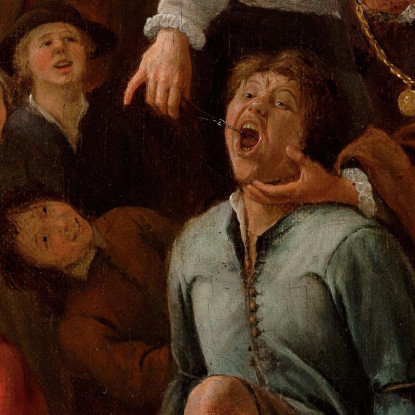 L'Estrazione Del Dente Jan Steen jsn78 quadro stampato su tela