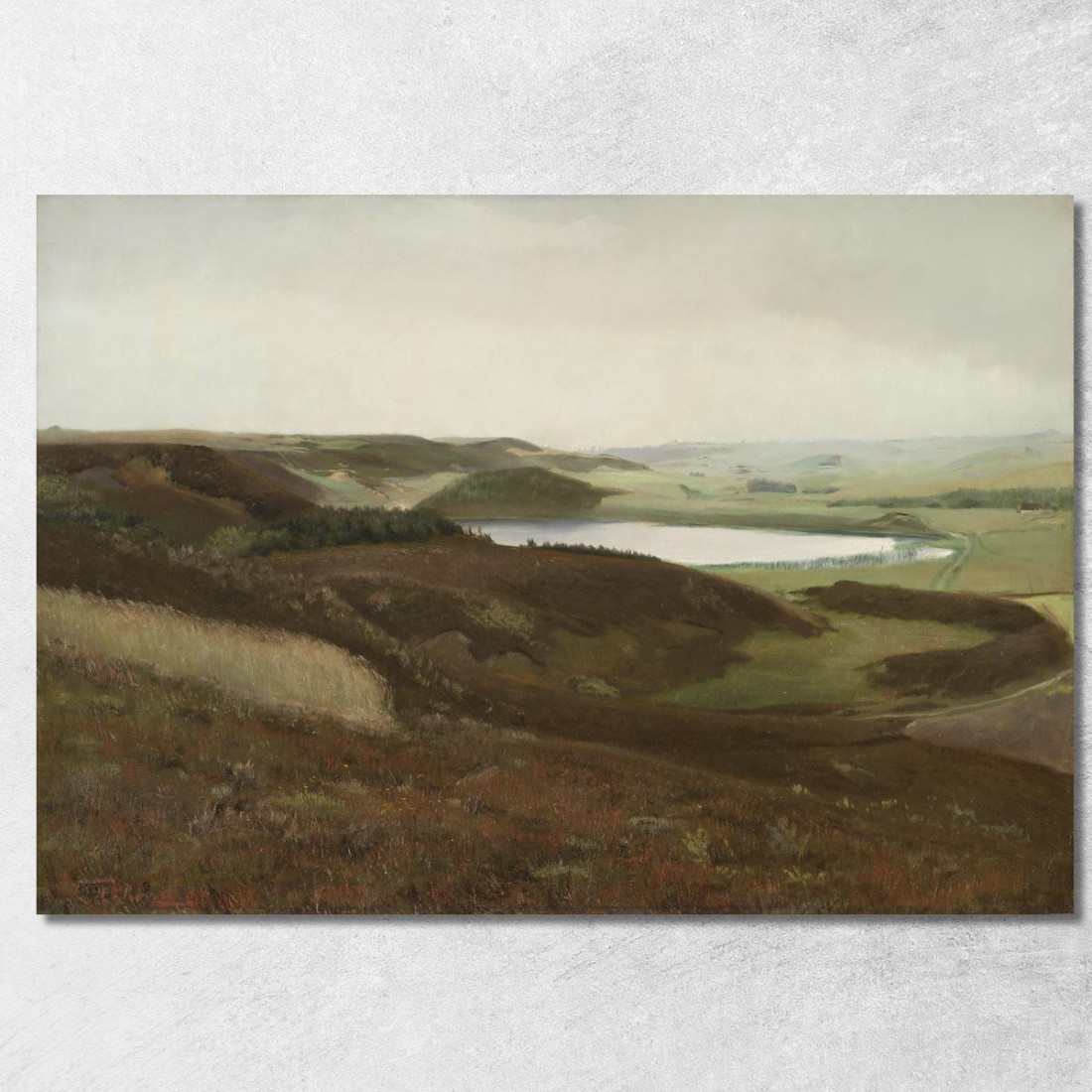 Un Paesaggio Vicino A Bryrup Jutland Laurits Andersen Ring lar1 quadro stampato su tela Un Paesaggio Vicino A Bryrup Jutland Laurits Andersen Ring lar1 quadro stampato su tela