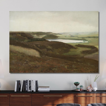 Un Paesaggio Vicino A Bryrup Jutland Laurits Andersen Ring lar1 quadro stampato su tela