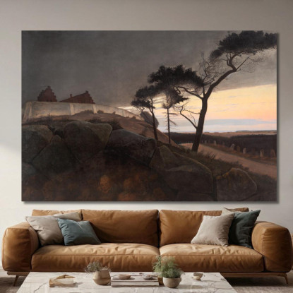 Dopo Il Tramonto Laurits Andersen Ring lar5 quadro stampato su tela