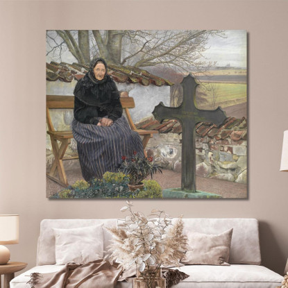 Cimitero A Fløng Laurits Andersen Ring lar7 quadro stampato su tela