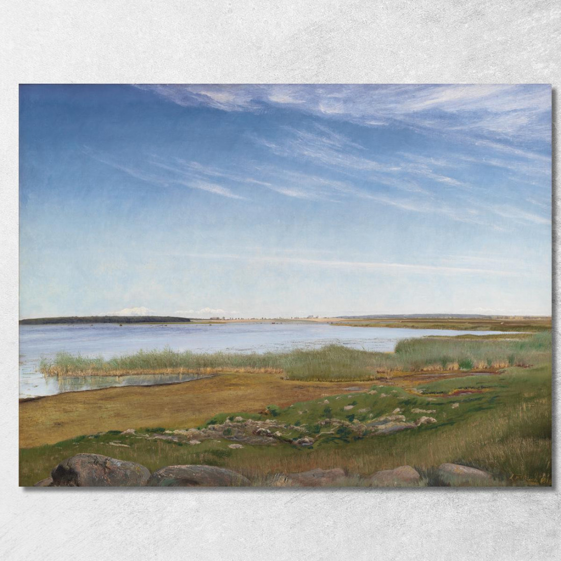 Il Fiordo Vicino A Karrebæksminde Zelanda Laurits Andersen Ring lar32 quadro stampato su tela Il Fiordo Vicino A Karrebæksminde Zelanda Laurits Andersen Ring lar32 quadro stampato su tela