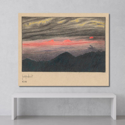 Serata D'Autunno Ii Karl Wiener kwn233 quadro stampato su tela