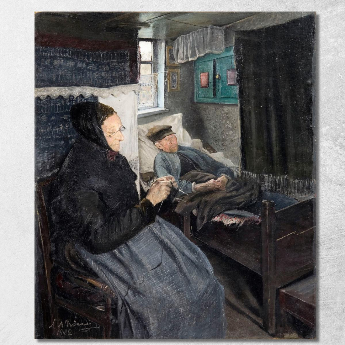 L'Uomo Malato Laurits Andersen Ring lar35 quadro stampato su tela L'Uomo Malato Laurits Andersen Ring lar35 quadro stampato su tela