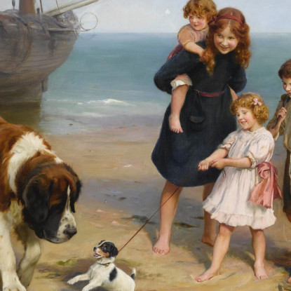 Una Coppia Improbabile Arthur John Elsley aje3 quadro stampato su tela