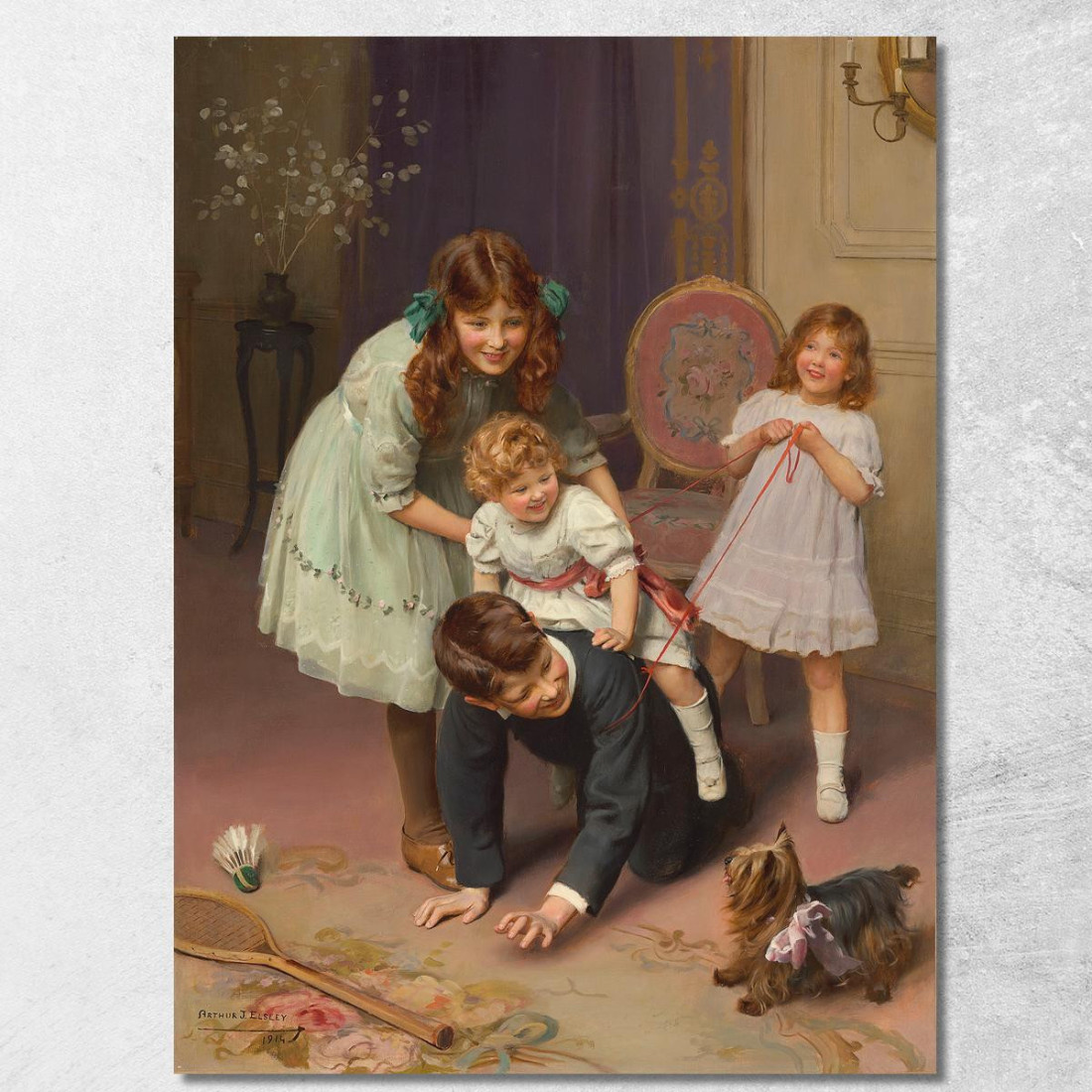 Gee-Up Arthur John Elsley aje7 quadro stampato su tela Gee-Up Arthur John Elsley aje7 quadro stampato su tela