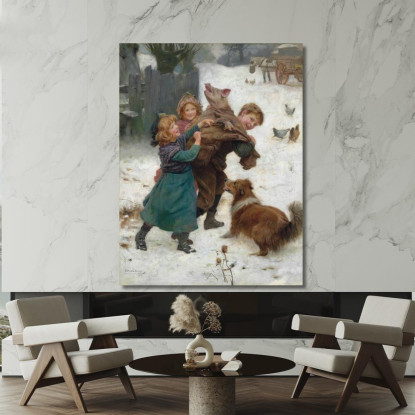 Tieni Forte Arthur John Elsley aje8 quadro stampato su tela