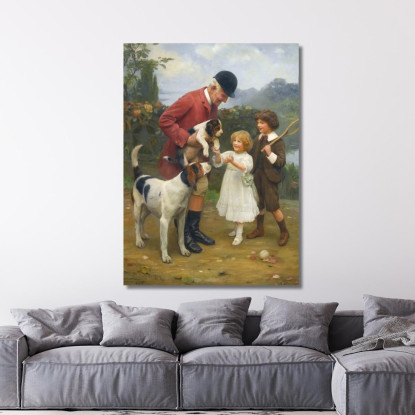 Il Meglio Della Cucciolata Arthur John Elsley aje11 quadro stampato su tela