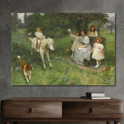 Ben Fatto! Arthur John Elsley aje17 quadro stampato su tela