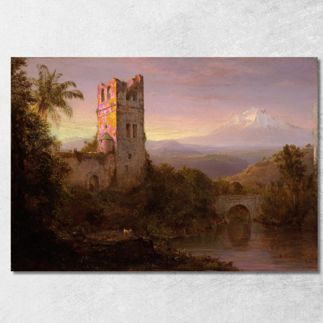 Vulcano Chimborazo Frederic Edwin Church fec2 quadro stampato su tela Vulcano Chimborazo Frederic Edwin Church fec2 quadro stampato su tela