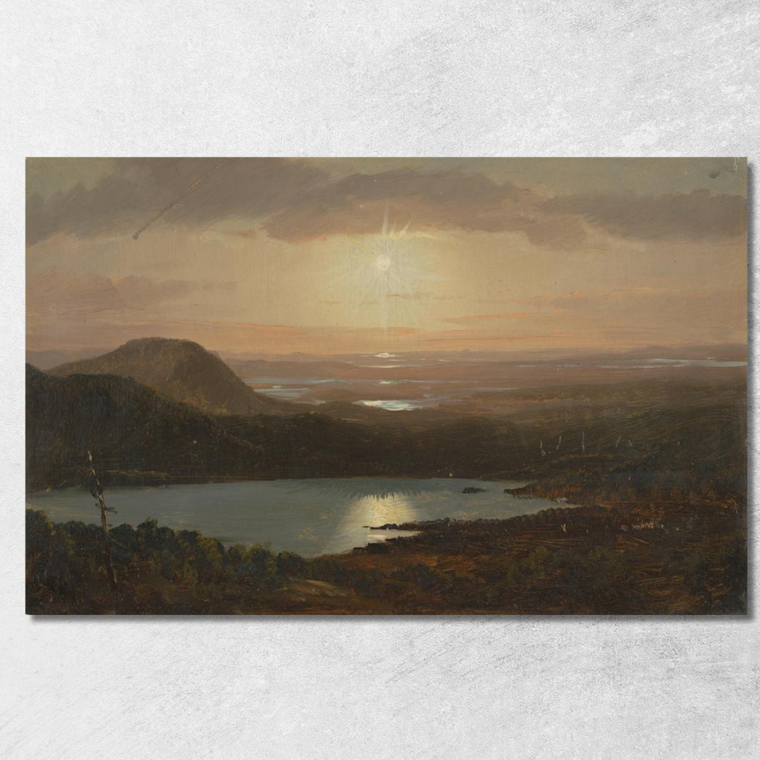 Eagle Lake Visto Da Cadillac Mountain Mount Desert Island Maine Frederic Edwin Church fec10 quadro stampato su tela Eagle Lake Visto Da Cadillac Mountain Mount Desert Island Maine Frederic Edwin Church fec10 quadro stampato su tela