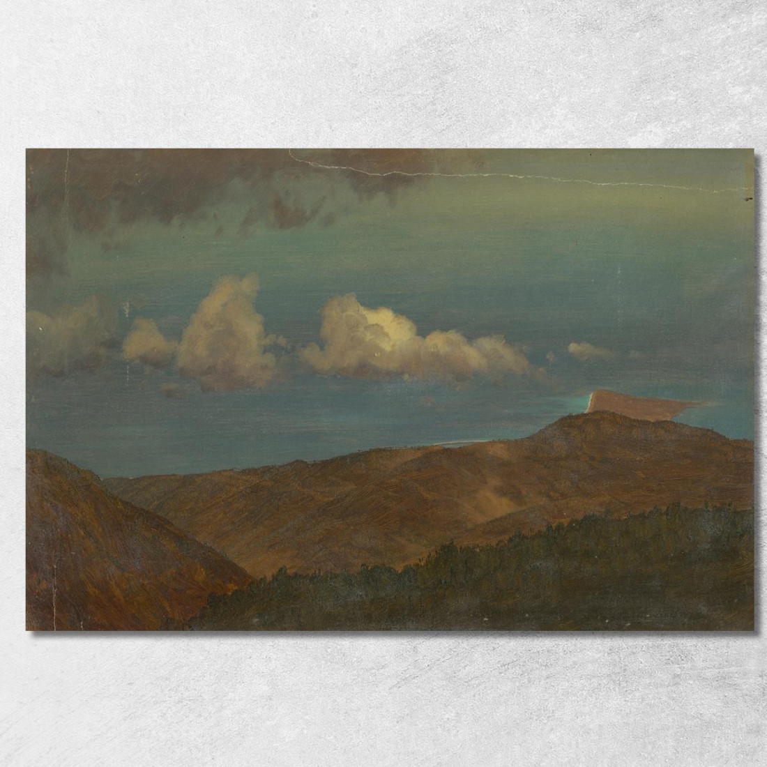 Paesaggio Collinare 2 Frederic Edwin Church fec14 quadro stampato su tela Paesaggio Collinare 2 Frederic Edwin Church fec14 quadro stampato su tela