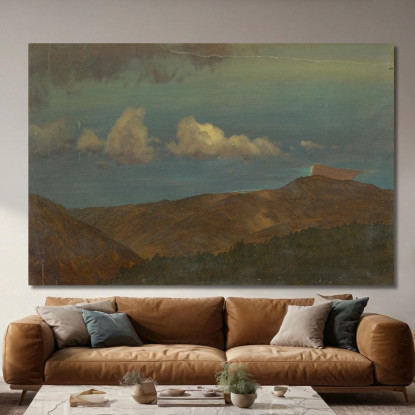 Paesaggio Collinare 2 Frederic Edwin Church fec14 quadro stampato su tela