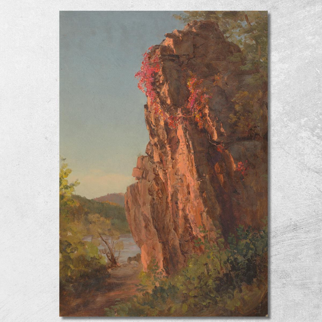 Paesaggio Con Grande Roccia Possibilmente Carolina Del Nord Frederic Edwin Church fec36 quadro stampato su tela Paesaggio Con Grande Roccia Possibilmente Carolina Del Nord Frederic Edwin Church fec36 quadro stampato su tela