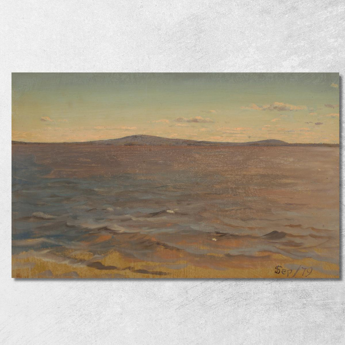 Onde Sulla Costa Del Maine Frederic Edwin Church fec41 quadro stampato su tela Onde Sulla Costa Del Maine Frederic Edwin Church fec41 quadro stampato su tela