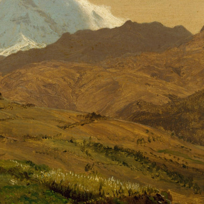 Monte Chimborazo Ecuador Frederic Edwin Church fec45 quadro stampato su tela
