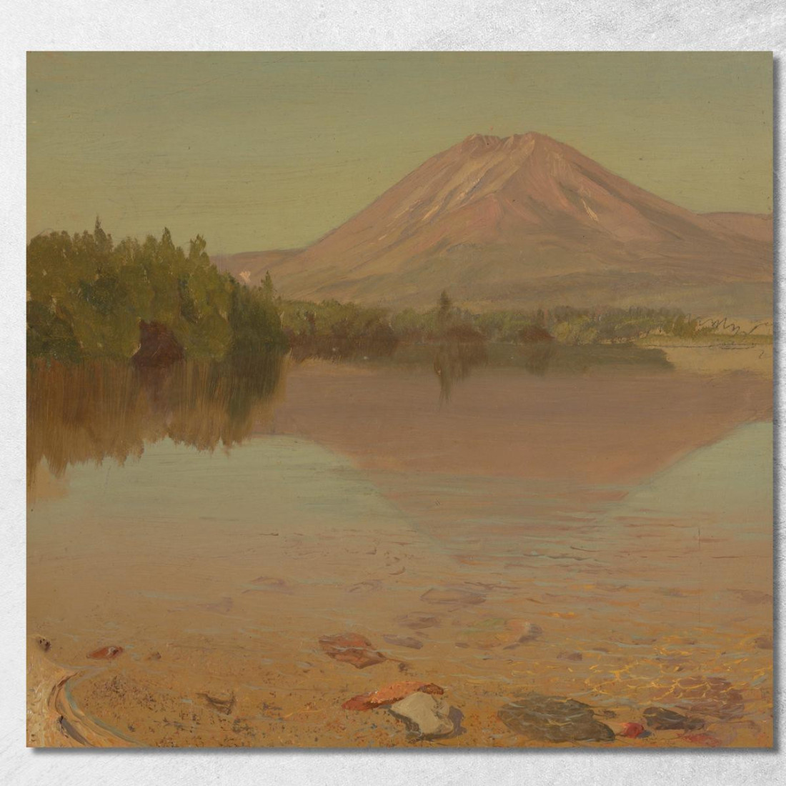 Monte Katahdin Dal Lago Katahdin Frederic Edwin Church fec53 quadro stampato su tela Monte Katahdin Dal Lago Katahdin Frederic Edwin Church fec53 quadro stampato su tela