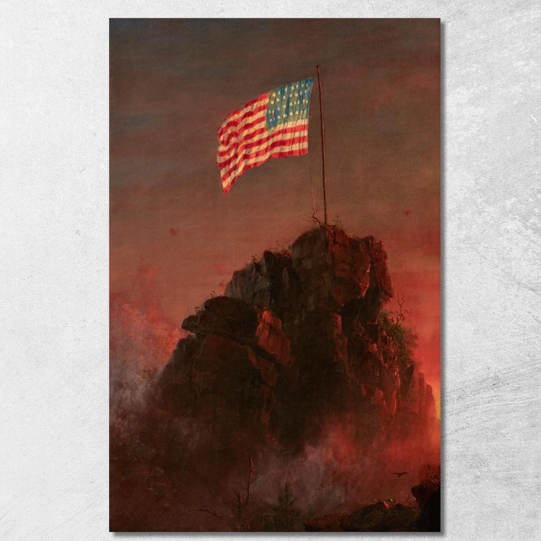 La Nostra Bandiera Frederic Edwin Church fec63 quadro stampato su tela La Nostra Bandiera Frederic Edwin Church fec63 quadro stampato su tela