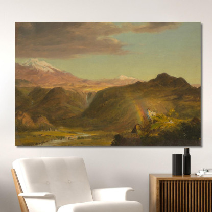 Paesaggio Sudamericano Frederic Edwin Church fec76 quadro stampato su tela